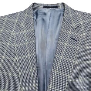 Ermenegildo Zegna Sport Coat (46R) Trofeo 2B 0V Green Windowpane Houndstooth